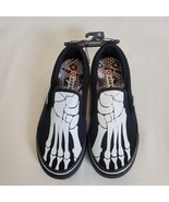 AIRWALK Boys CLASSIC SLIP-ON BLACK with Skeleton Foot Size 4 NEW Shoes Kids - $23.00 CAD