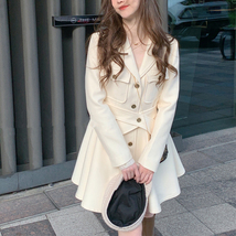 Ovlifv Single Breasted  Lapel Button Down Mid Length Long Sleeve Trench ... - £31.31 GBP