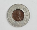 1946 Red Goose Shoes Good Luck Lincoln Penny 1 Cent Encased Coin - £11.60 GBP