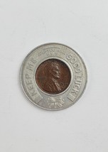 1946 Red Goose Shoes Good Luck Lincoln Penny 1 Cent Encased Coin - £11.67 GBP
