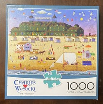 Buffalo Charles Wysocki - The Nantucket - 1000 Pc Puzzle Beach Art w/ Po... - $12.83