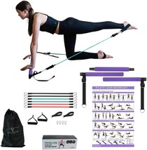 Pilates Bar Kit With Resistance Bands – Pilates Equipment With Pilates Bar, - $30.99