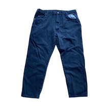 Wrangler Jeans Mens Pants Size 44x32 Regular Fit Black Wash Denim Distressed - £11.32 GBP