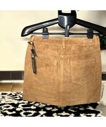 New BLANK NYC 27 Brown Pecan Suede Leather Mini Skirt Women - $49.40 CAD