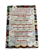 House Rules Beer Bottle Cap Metal Sign 8x10 - $174.69 MXN