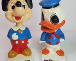 Mickey Mouse &amp; Donald Duck Bobble-Head Nodder Walt Disney World Vintage ... - $64.30