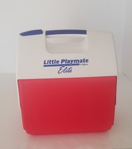 Igloo Little Playmate Elite Flip Top Cooler Red/Blue Side Button Made in... - $15.95