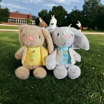 Fengtuo International Easter Bunny Rabbit Plush 12 inch Stuffed Animal Lot (2)  - £10.90 GBP