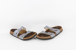 Vintage Birkis Birkenstock Womens 9 Distressed Jeweled Leather Strap San... - $44.50