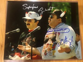 GEORGE WENDT ROBERT SMIGEL signed SUPERFANS 11x 14 photo PROOF Autograph... - $247.49