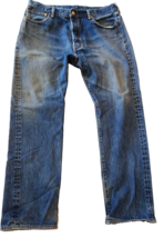 Levi&#39;s Classic Original 501 Mens W36 L32 Button Fly 100% Cotton Blue Jeans - $28.42