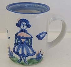 Vintage M.A. Hadley &quot;The End&quot; Farmer&#39;s Wife Art Pottery Coffee Tea Cocoa Hot Mug - £22.87 GBP