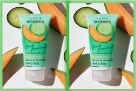 Hand Avon Naturals Hand Restoring Hand Gel Cucumber & Melon 2.5 fl oz.~TWO Tubes - £15.33 GBP