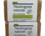 Neutrogena Naturals Face &amp; Body Bar Cleanser Avocado Oil Rich 3.5 oz Two... - £33.62 GBP