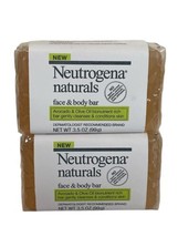 Neutrogena Naturals Face &amp; Body Bar Cleanser Avocado Oil Rich 3.5 oz Two... - £33.61 GBP