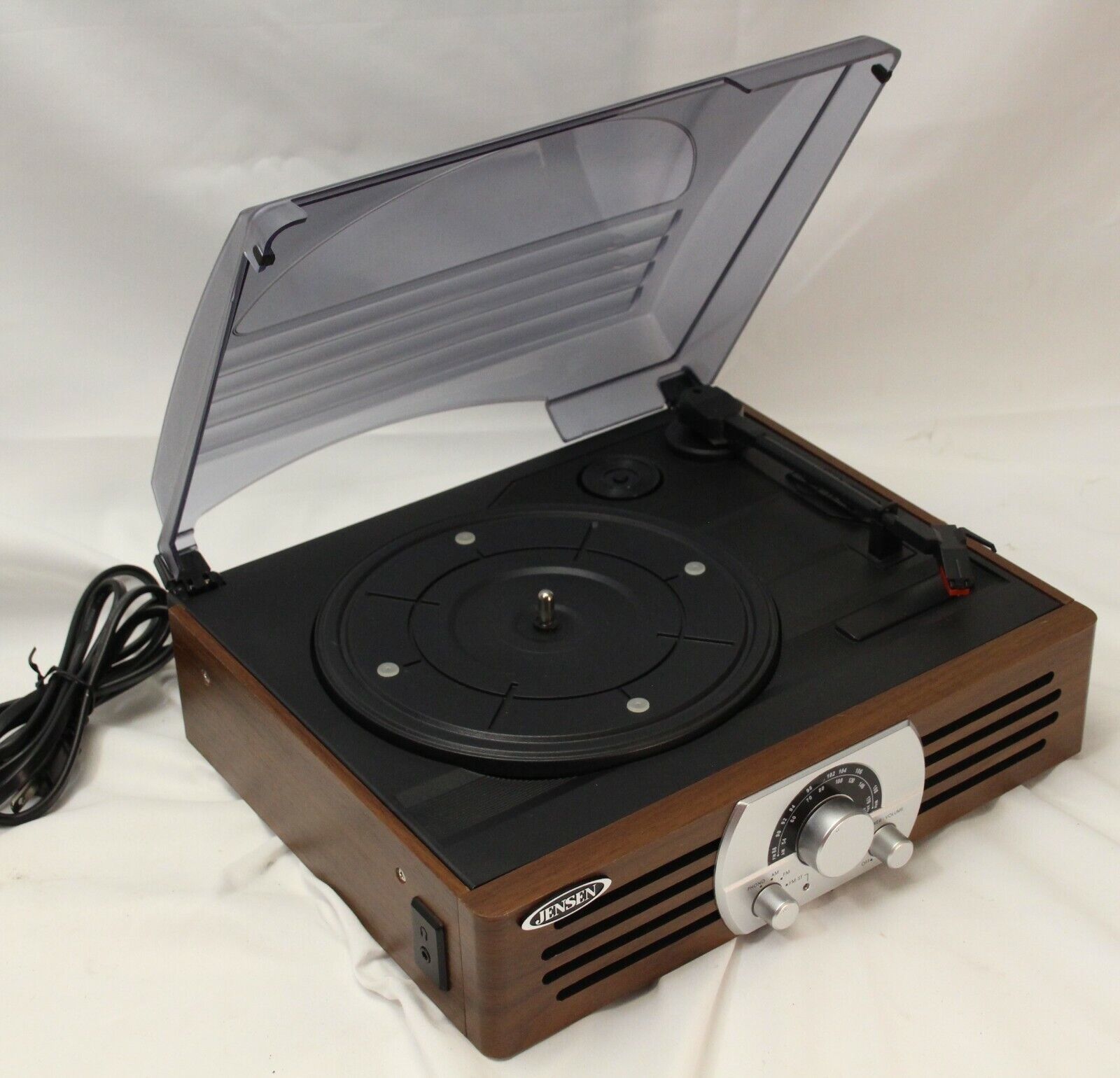 Jensen JTA-222 3-Speed Stereo Turntable AM/FM Stereo TESTED Guaranteed  - $48.99