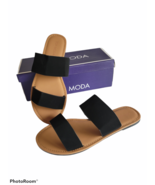 Top Moda Stanton-2 Sandals, Women&#39;s Size 10, Black NEW in Box - $18.35 CAD