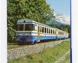Montreux Oberland Bernois Brochure Switzerland MOD Railway  - $17.82