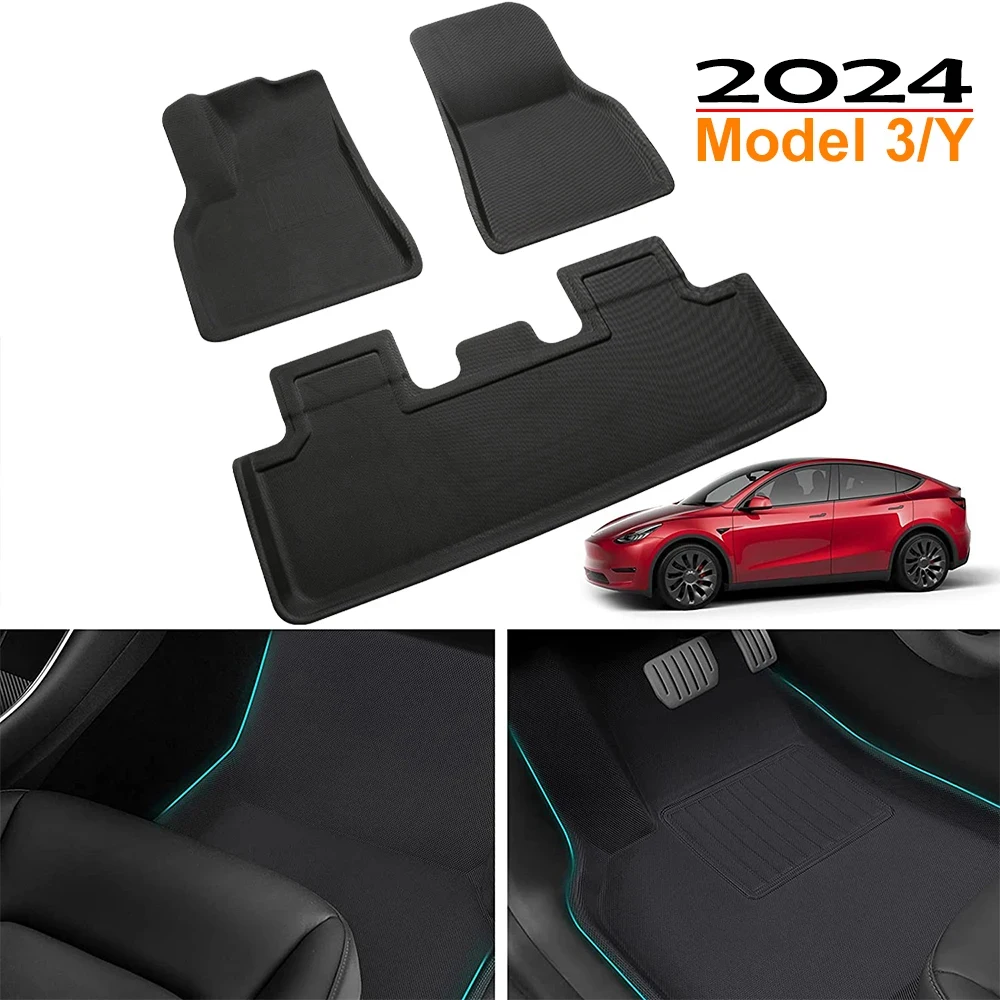 2024 3D Left Right Hand Driving All-Weather Floor Mats Trunk Mat Car Floor - £97.90 GBP+