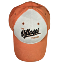 Vintage The Villages Florida Orange White Baseball Hat Ahead Stretch Fit L XL - £39.10 GBP