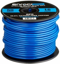 Enrock 16 Gauge 50 Feet Tin Plated Ofc Outdoor Marine Boat Speaker Wire ... - $76.99