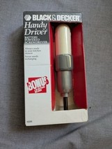 Black &amp; Decker Handy Driver Drill Battery Powered Screwdriver White NEW - $31.67
