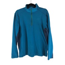 The North Face Mens Fleece Pullover 1/4 Zip Blue M - $12.59