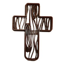 Cross Rustic Wood Grain Detailed Cookie Cutter Made In USA PR5095 - £3.17 GBP