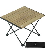 Folding Side Table Furniture End Accent Outdoor Portable Camping Wood Al... - £30.83 GBP
