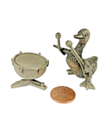 Hudson  Strike Up The Band Goose And Drum Miniature Pewter Figurine - $19.95