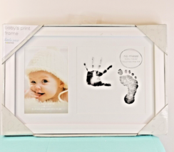 Baby&#39;s Print Frame Foot, Hand &amp; Picture Frame 13x8&quot;3/4 By Spearhead New - £14.61 GBP