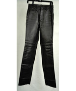 Xpert Black Leather Motorcycle Pants 28 Mens - $99.00