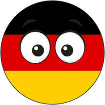 Germany Country Ball Googly Eyes Vinyl Decal 6 inches wide - £7.87 GBP+