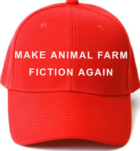 MAKE ANIMAL FARM FICTION AGAIN Red Hat TRUMP Parody EMBROIDERED George O... - $16.48