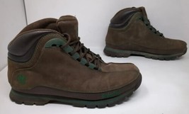 Timberland Euro Dub Brown Green Nubuck 46086 Ankle Boots Us Mens 8.5 M Vintage - £39.14 GBP