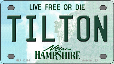 Tilton New Hampshire Novelty Mini Metal License Plate Tag - $14.95