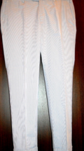Tombolini Light Blue Stripes Men&#39;s Casual Italy Cotton Pants Size US 42 ... - $81.93