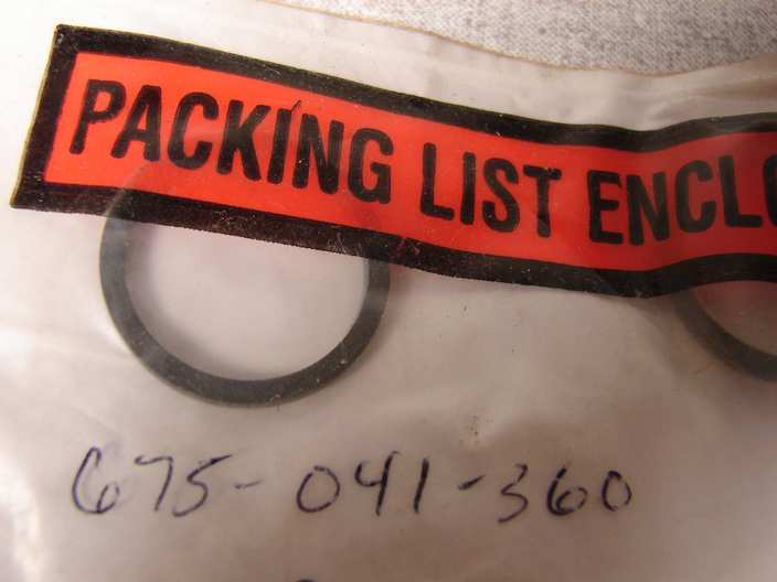 Warren Rupp 675-041-360 RING,SEALING,BUNA-N - $8.91