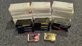 Lot of 32 Assorted Empty Virgin Epson Ink Cartridges - £23.49 GBP