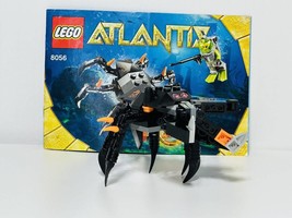 Vintage Lego Atlantis Monster Crab Clash Set 8056 Incomplete Minifigure &amp; Manual - £17.82 GBP