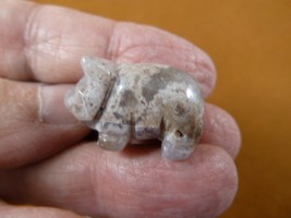 (Y-PIG-503a) little 1&quot; Amethyst crystal PIG pigs gemstone FIGURINE pigle... - £6.85 GBP