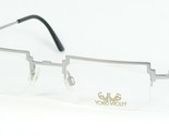 YOKO WOLFF Arts + Crafts 4 col.04 Silber Brille Brillengestell 48-20-135mm - £68.13 GBP