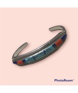 VINTAGE NATIVE AMERICAN JEWELRY NAVAJO  FRANCIS A TURQUOISE sterling cuff - $511.85 CAD