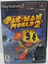 Pac Man World 2 PS2 PlayStation 2 Video Game Tested Works Damaged Case No Book - £4.70 GBP