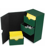 BCW Green Leatherette Deck Box Vault LX Hold 200 Sleeved - $404.14 MXN