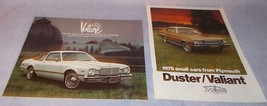 Chrysler Plymouth Duster Valiant Volare&#39; New Car color Sale Brochures 1975 1976 - £6.37 GBP