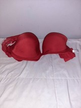 Angelina Wired Padded Bra with Lace Strap DD CUP Size Bra 44DD Red - $9.99
