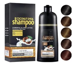 ABBASI &amp; CO Coconut Dye Instant Hair Shampoo for Gray Hair - Herbal Blac... - $19.79