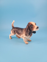 Vintage Bassett Hound Dog Figurine Cute Dog Animal Figurine Made in Japa... - $13.06