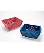 Kuhn Rikon 2 Piece Folding Colander Baskets Plum, And Navy - €21,28 EUR